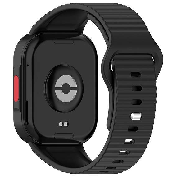 Microsonic Xiaomi Redmi Watch 4 Kordon Wave Design Silicone Band Siyah 3