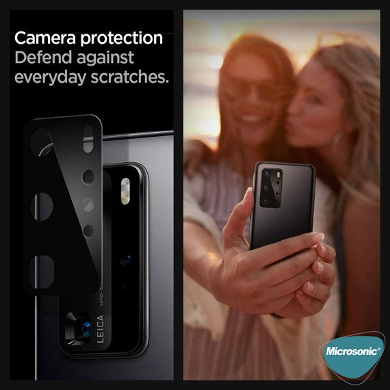 Microsonic Huawei P40 Pro Kamera Lens Koruma Camı V2 Siyah 2