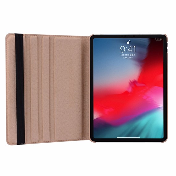 Microsonic Apple iPad 11 2018 A1980-A2013-A1934-A1979 Kılıf 360 Dönerli Stand Deri Siyah 5