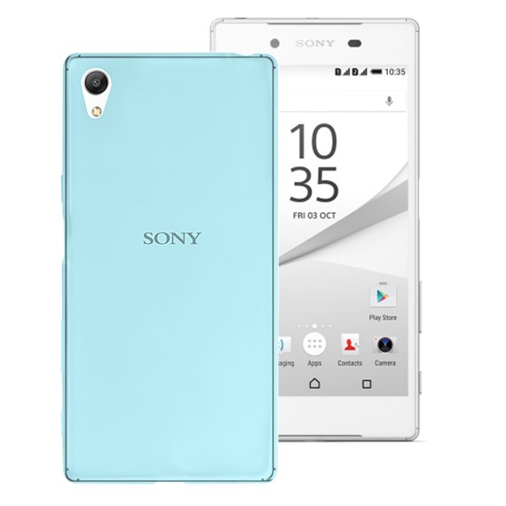 Microsonic Sony Xperia Z5 Dual Kılıf Transparent Soft Mavi 1