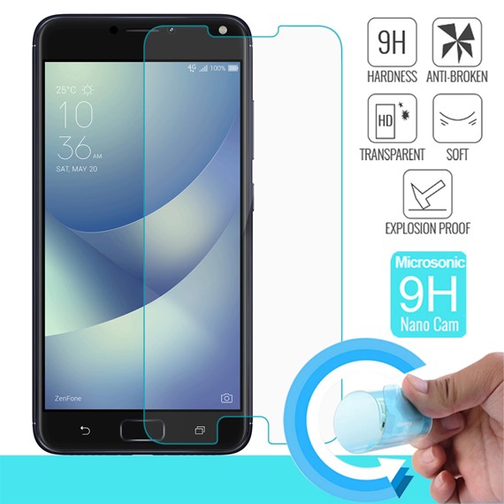 Microsonic Asus Zenfone 4 Max 5 2 ZC520KL Nano Cam Ekran koruyucu Kırılmaz film 1