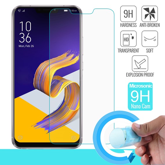 Microsonic Asus Zenfone 5Z 6 2 ZS620KL Nano Cam Ekran koruyucu Kırılmaz film 1