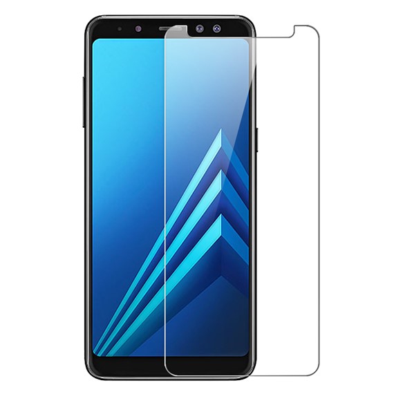 Microsonic Samsung Galaxy A8 Plus 2018 Temperli Cam Ekran koruyucu Kırılmaz film 2