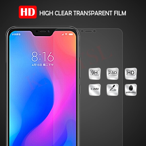 Microsonic Xiaomi Mi A2 Lite Temperli Cam Ekran koruyucu Kırılmaz film 4