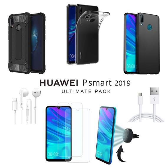 Microsonic Huawei P Smart 2019 Kılıf Aksesuar Seti 1