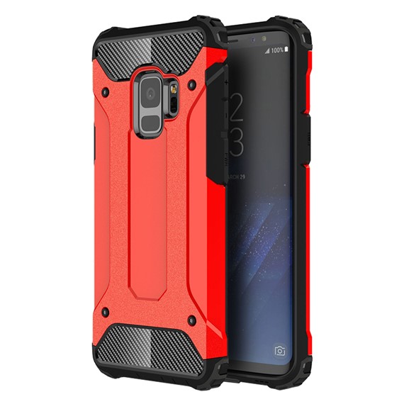 Microsonic Samsung Galaxy S9 Kılıf Rugged Armor Kırmızı 1