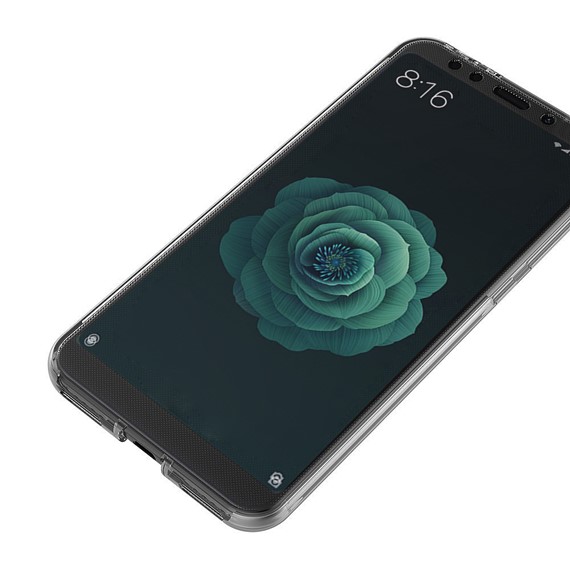 Microsonic Xiaomi Mi A2 Mi 6X Kılıf 6 tarafı tam full koruma 360 Clear Soft Şeffaf 2