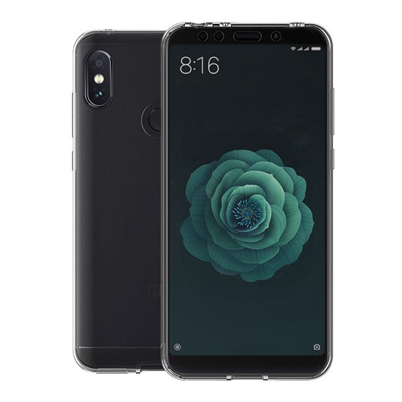 Microsonic Xiaomi Mi A2 Mi 6X Kılıf 6 tarafı tam full koruma 360 Clear Soft Şeffaf 4