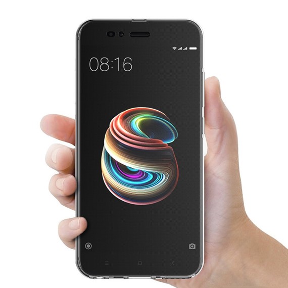 Microsonic Xiaomi Mi A1 Kılıf 6 tarafı tam full koruma 360 Clear Soft Şeffaf 4