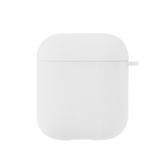 Microsonic Apple AirPods 1 Nesil 2 Nesil Liquid Silicone Lansman Beyaz 1