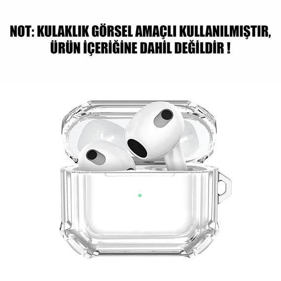 Microsonic Apple AirPods 3 Air Armor Protective Kılıf Siyah 2