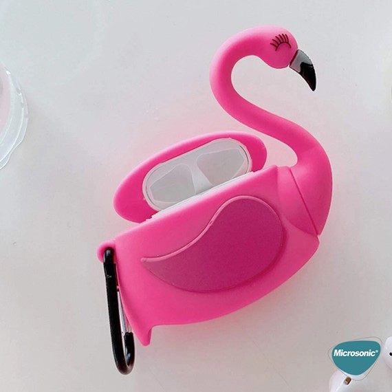 Microsonic Apple AirPods 1 Nesil 2 Nesil Kılıf Flamingo 4