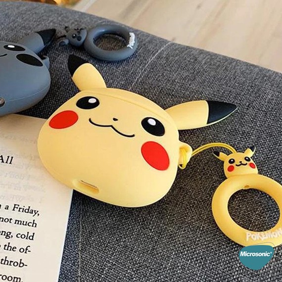 Microsonic Apple AirPods 1 Nesil 2 Nesil Kılıf Pikachu 3