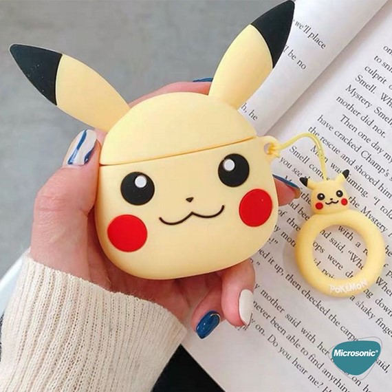 Microsonic Apple AirPods 1 Nesil 2 Nesil Kılıf Pikachu 5