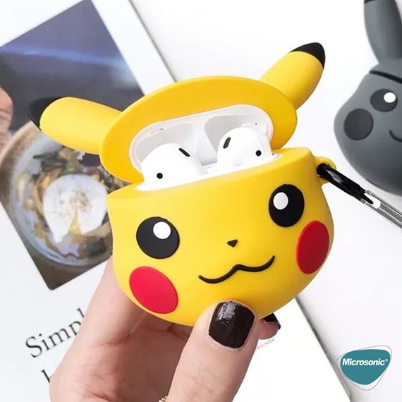 Microsonic Apple AirPods 1 Nesil 2 Nesil Kılıf Pikachu 6