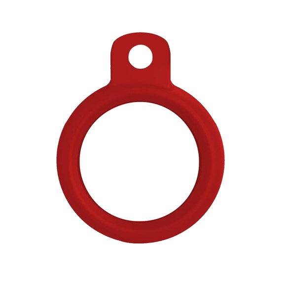 Microsonic Apple AirTag Kılıf Silikon Anahtarlık Kırmızı 1