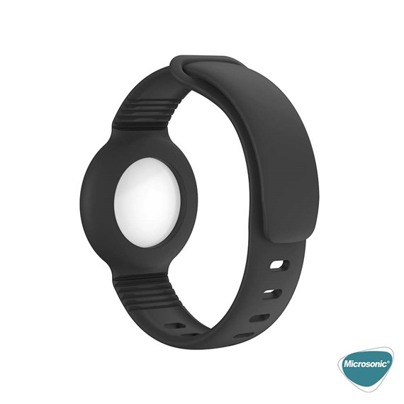 Microsonic Apple AirTag Kordon Silicone Sport Band Lila 4