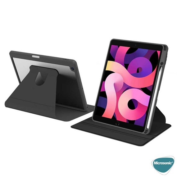 Microsonic Apple iPad 10 2 9 Nesil Kılıf A2602-A2604-A2603-A2605 Regal Folio Siyah 4