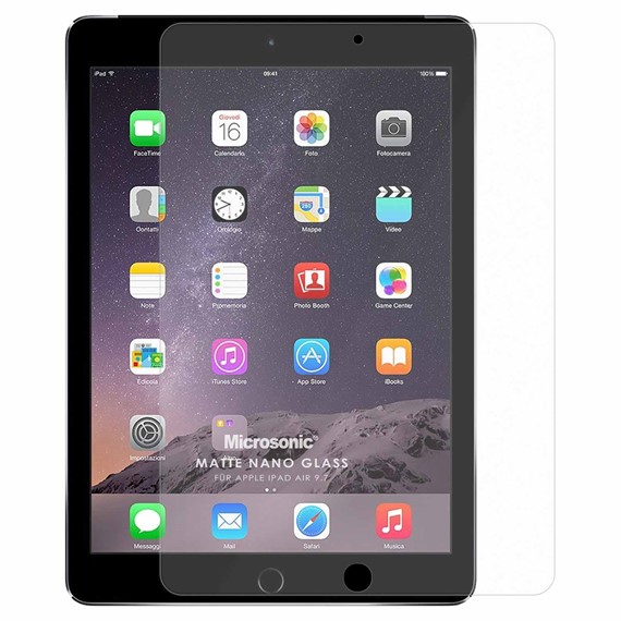 Microsonic Apple iPad 9 7 2018 A1893-A1954 Matte Nano Glass Cam Ekran Koruyucu 2