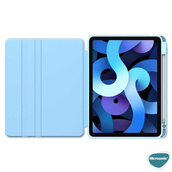 Microsonic Apple iPad Air 11 2024 Kılıf A2902-A2903 Regal Folio Mavi 3