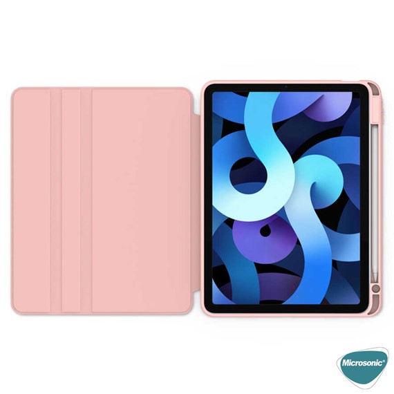 Microsonic Apple iPad Air 11 2024 Kılıf A2902-A2903 Regal Folio Pembe 3
