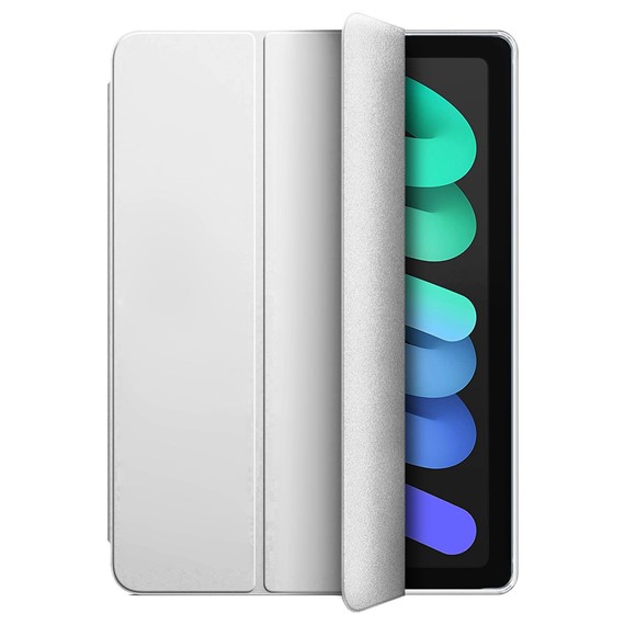 Microsonic Apple iPad Mini 7 Kılıf A2993-A2995 Slim Translucent Back Smart Cover Gümüş 2