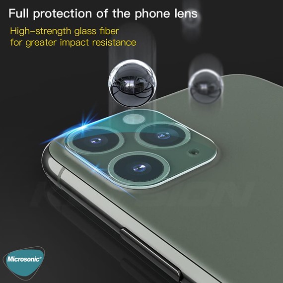Microsonic Apple iPhone 11 Pro Max 6 5 Kamera Lens Koruma Camı 5