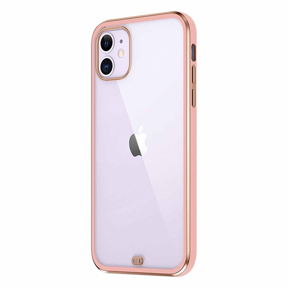 Microsonic Apple iPhone 12 Mini Kılıf Laser Plated Soft Pembe 2