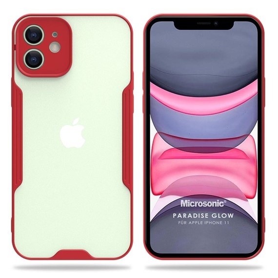 Microsonic Apple iPhone 11 Kılıf Paradise Glow Kırmızı 1
