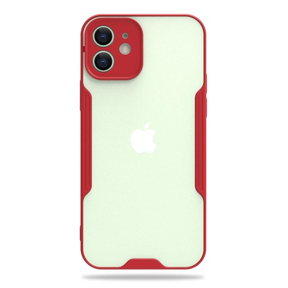 Microsonic Apple iPhone 12 Kılıf Paradise Glow Kırmızı 2