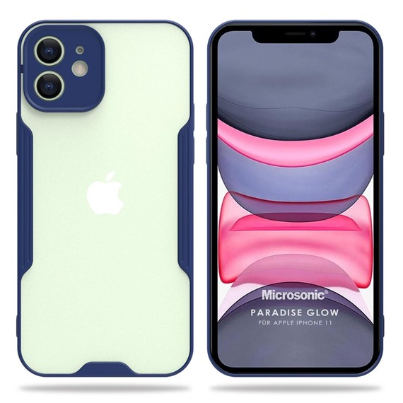 Microsonic Apple iPhone 11 Kılıf Paradise Glow Lacivert 1