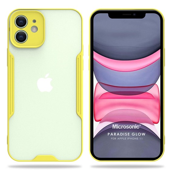 Microsonic Apple iPhone 11 Kılıf Paradise Glow Sarı 1