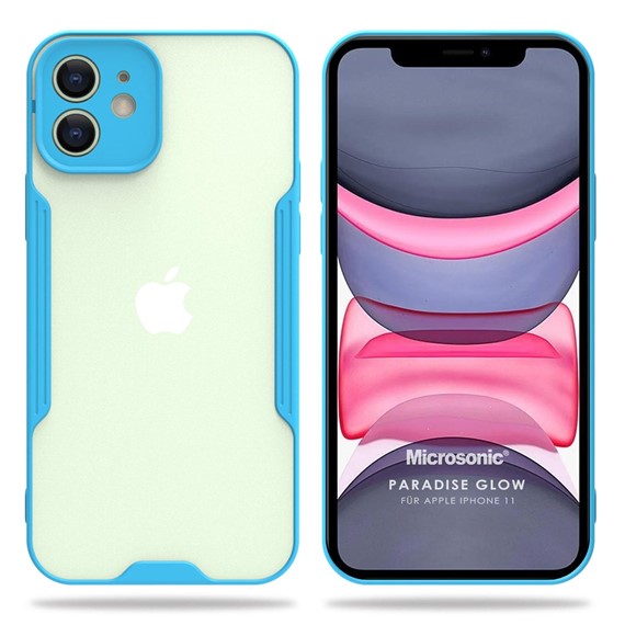 Microsonic Apple iPhone 11 Kılıf Paradise Glow Turkuaz 1