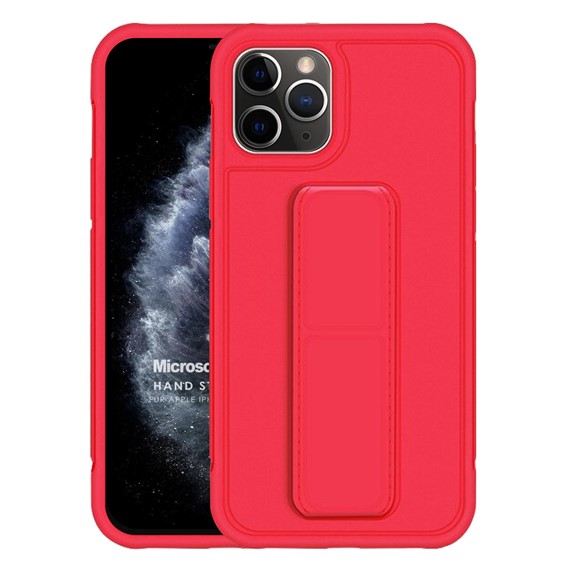 Microsonic Apple iPhone 11 Pro Max Kılıf Hand Strap Kırmızı 1