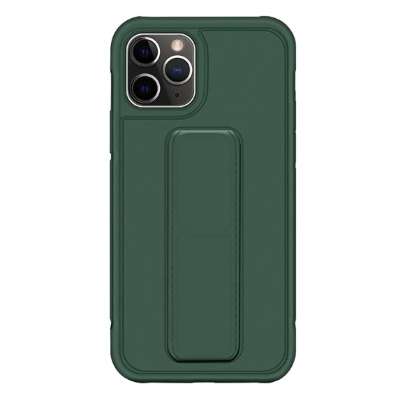 Microsonic Apple iPhone 11 Pro Max Kılıf Hand Strap Koyu Yeşil 2