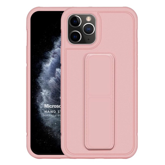 Microsonic Apple iPhone 11 Pro Kılıf Hand Strap Rose Gold 1