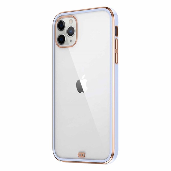 Microsonic Apple iPhone 11 Pro Max Kılıf Laser Plated Soft Lila 2