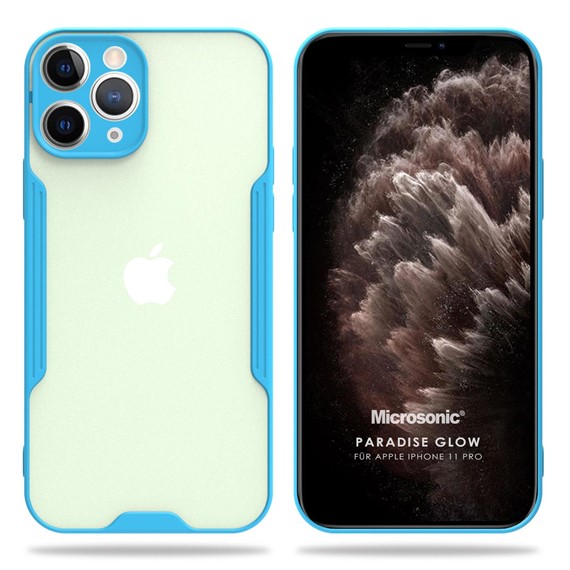 Microsonic Apple iPhone 11 Pro Kılıf Paradise Glow Turkuaz 1