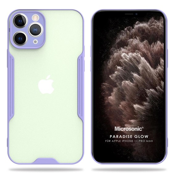 Microsonic Apple iPhone 11 Pro Max Kılıf Paradise Glow Lila 1