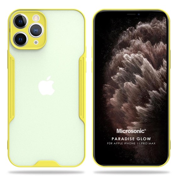 Microsonic Apple iPhone 11 Pro Max Kılıf Paradise Glow Sarı 1