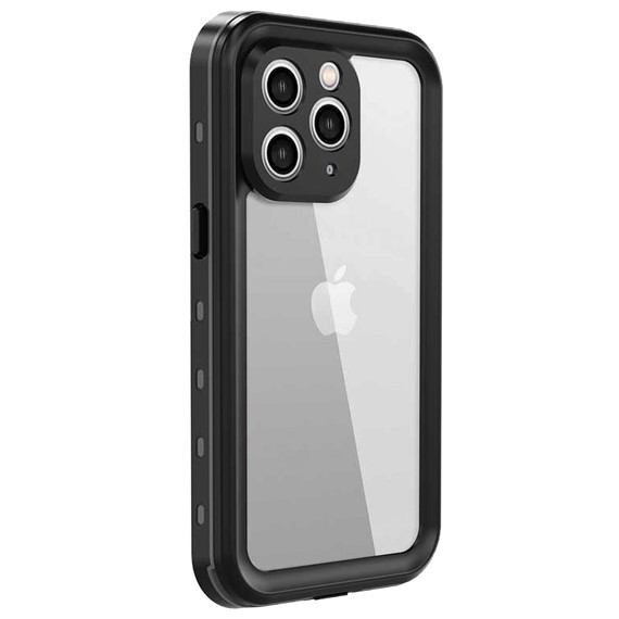 Microsonic Apple iPhone 11 Pro Max Kılıf Waterproof 360 Full Body Protective Siyah 2