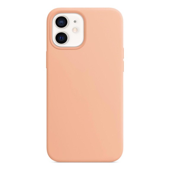 Microsonic Apple iPhone 12 Kılıf Liquid Lansman Silikon Rose Gold 2