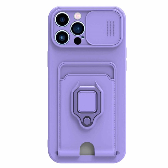 Microsonic Apple iPhone 12 Pro Kılıf Multifunction Silicone Lila 2