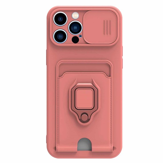 Microsonic Apple iPhone 12 Pro Kılıf Multifunction Silicone Pembe 2