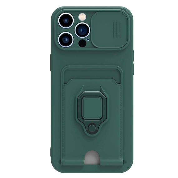 Microsonic Apple iPhone 12 Pro Kılıf Multifunction Silicone Yeşil 2