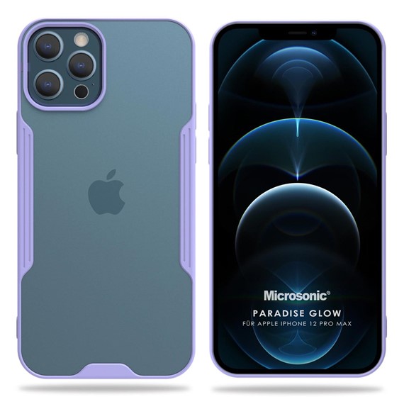 Microsonic Apple iPhone 12 Pro Max Kılıf Paradise Glow Lila 1