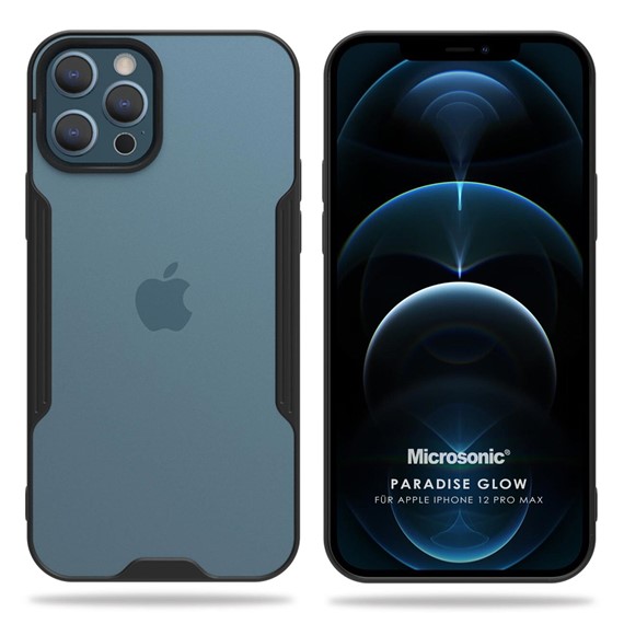 Microsonic Apple iPhone 12 Pro Max Kılıf Paradise Glow Siyah 1