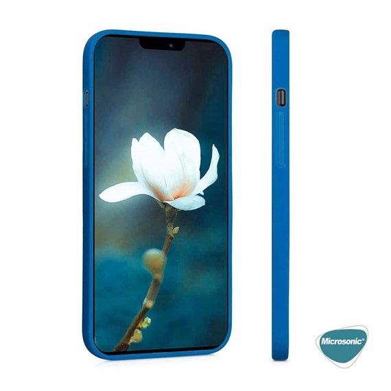 Microsonic Matte Silicone Apple iPhone 15 Plus Kılıf Siyah 3