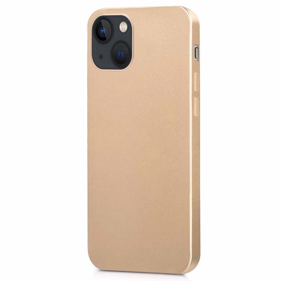 Microsonic Matte Silicone Apple iPhone 13 Kılıf Gold 2