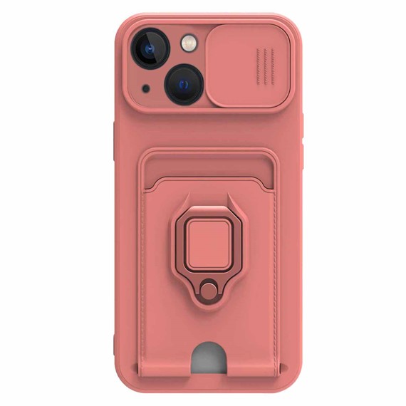 Microsonic Apple iPhone 15 Plus Kılıf Multifunction Silicone Pembe 2